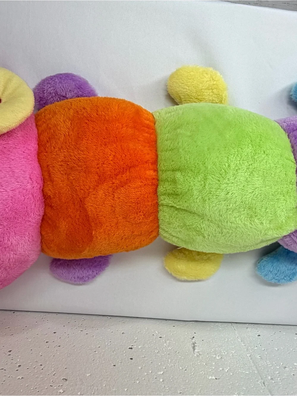 Goffa International 54” Caterpillar Plush Pastel Rainbow Colors